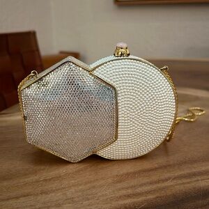 Judith Lieberman Vintage Crystal/Pearl Bag